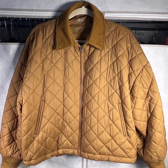 Uniqlo PUFFTECH Blouson (Warm Padded) Corduroy Collar like new condition Size M - Picture 2 of 8